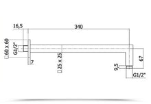 Load image into Gallery viewer, Braccio Quadro 350Mm
