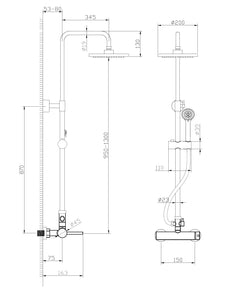 Colonna Doccia Chiara